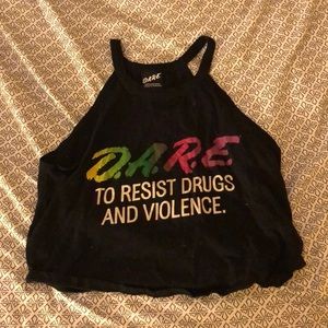 DARE cropped tank